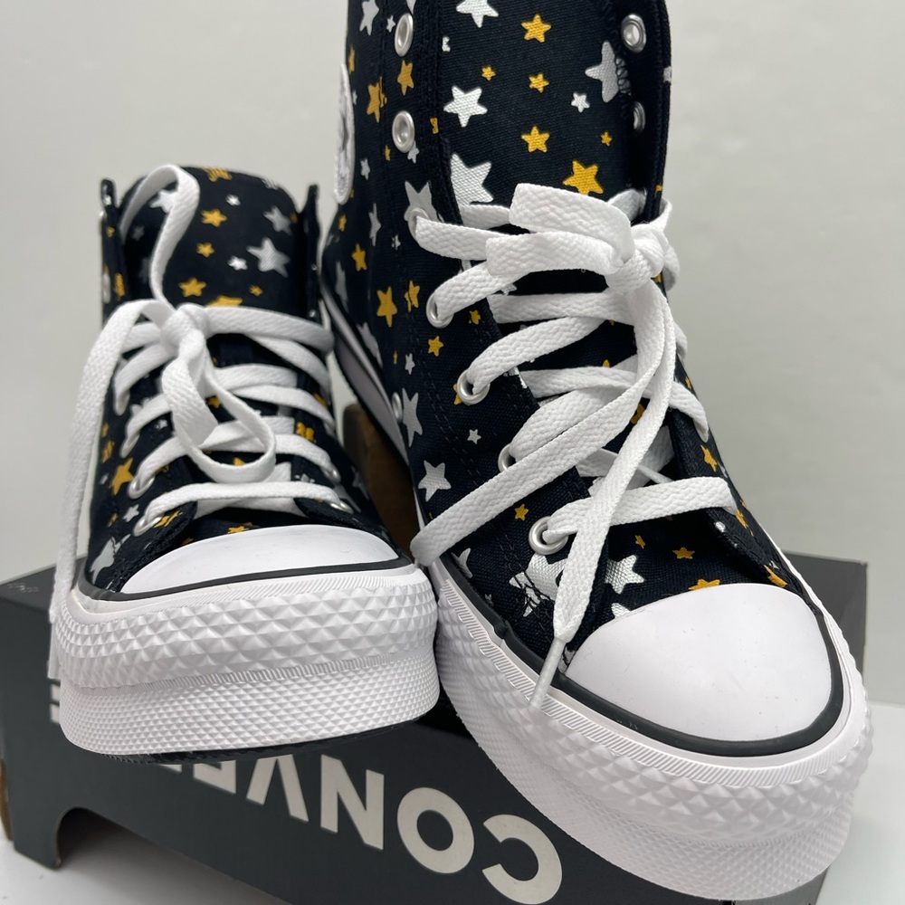 Converse WMNS Star Pattern High-Top
CTAS EVA LIFT HI
BLACK/SILVER/GOLD Sneakers - Picture 3 of 16